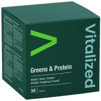 "Vitalized Greens & Protein", supermaistas ir augaliniai baltymai - 30 paketėlių