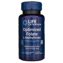 "Life Extension Enhanced Optimized Folate 1700 mcg" - 100 tablečių