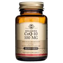Solgar Megasorb CoQ-10 100 mg - 30 minkštųjų gelių