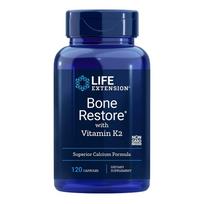 "LIFE EXTENSION Bone Restore" su vitaminu K2 (120 kaps.)