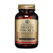 SOLGAR Biotinas 5000 mcg - Biotinas 5000 mcg (50 kapsulių)