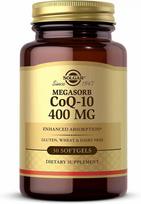 SOLGAR Megasorb CoQ-10 400 mg - Kofermentas Q10 400 mg (30 kapsulių).