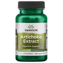 SWANSON artišokų ekstraktas - artišokas 250 mg (60 kapsulių).