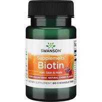 SWANSON Biotinas (60 pastilių)