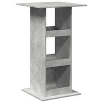 Baro stalas，Baro staliukas su lentyna, betono, 60x60x102cm, apdirbta mediena CFE65475
