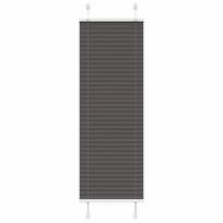 Plisuota žaliuze juoda 50x100 cm audinio plotis 49,4 cm