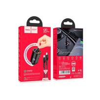 Įkroviklis automobilinis Hoco NZ2 (1xUSB 1xUSB-C 30W) + laidas "USB-C(Type-C) to Lightning" juodas