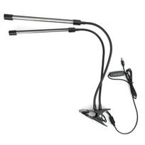 USB LED Grow Light Augalų auginimo lempos lempos su spaustuku, skirtos kambarinių augalų hidroponikai