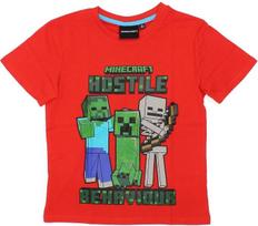 Marškinėliai berniukams Minecraft, raudoni, 152 cm