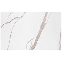 Dušo irklavimo baseinas Bazalt CARRARA WHITE 80x100
