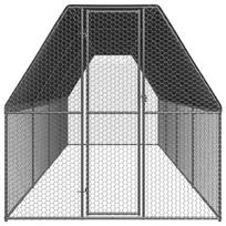Lauko narvas viščiukams, 2x8x2 m, pilkas