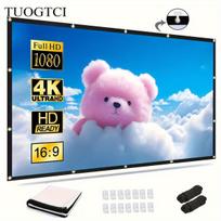 TUOGTCI 3.81m HD Projektoriaus Ekranas - 16:9, Nešiojamas ir Lankstus Poliesteris.