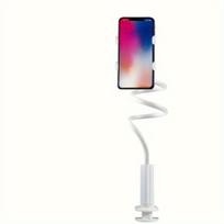 Telefono laikiklis Planšetės ir telefono stovas, lankstus laikiklis. , Baltas