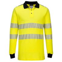 Liepsnoms atsparūs polo marškinėliai Portwest Hi-Vis, geltoni