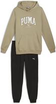 Puma Sportinis Kostiumas Vyrams Squad Hooded Beige Black 681901 67 681901 67/S