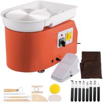 Elektrinė keramikos ratlankio staklė 350 W – 25 cm sukimo diskas, pedalas + rankinis valdymas