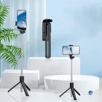 Asmenukių lazda ("Selfie sticks") Trikampis sulankstomas selfie laikiklis, Juoda