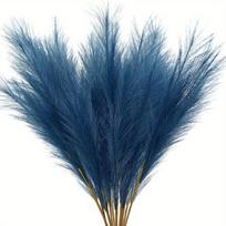 Dirbtinė pampas žolė puošybai,  Mėlyna