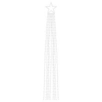 vidaXL Kalėdų eglutės girlianda, šalta balta, 375cm, 320 LED lempučių