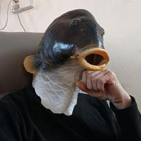 Lateksinė žuvies kaukė