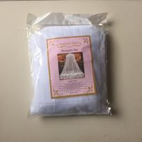 Poliesterinė princesės lovos uždanga,  Baltas