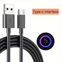 5A USB C greito įkrovimo laidas, Juoda