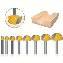 Apvalaus dugno frezos antgalis medienai, 6mm kotas, 1vnt 6x12,7 mm