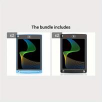 Piešimo planšetė LCD rašymo planšetė vaikams, Mėlyna*2 + Juoda*2