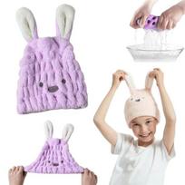 Plaukų rankšluostis Violetinė meškiukas