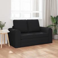 Sofos-lova 2-in-1 Juoda 148x71x83 cm Audinys
