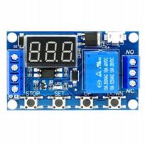 Laikmatis relės modulis Micro USB – Platus įtampos diapazonas 6–20V, Programuojamas, Relė 10A 230V
