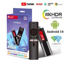 Televizijos imtuvas Android 14 TV Stick TV98 ATV Mini TV Box palaikymas 8K 4K Video BT5.0 2.4G 5G Dual WiFi 6 Balso nuotolinio valdymo pultas Keturių branduolių A53 Smart TV Stick, 2G 16G