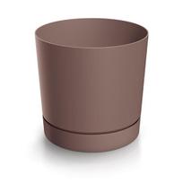 Vazonas su lėkštute Prosperplast Tubo P DPOP150-4985U, 14,8x14,8x14,7 cm