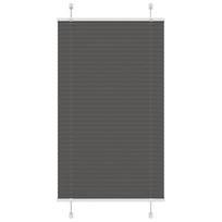 Plisuota žaliuze juoda 70x100 cm audinio plotis 69,4 cm