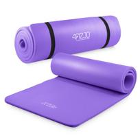 Gimnastikos, jogos, treniruočių kilimėlis 4FIZJO, 180 x 60 cm, 1,5 cm, violetinis, neslystantis, fitness kilimėlis, yoga mat, treniruotėms, pratimams