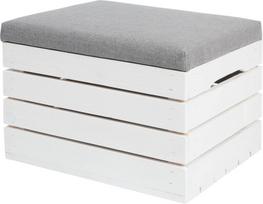 Pufas Belsi TER101, 50x40x35 cm, pilkas
