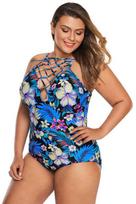 Vientisas maudymosi kostiumėlis Floral Teddy moterims, M