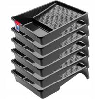6 didelės juodos dažymo vonelės 255x330 mm