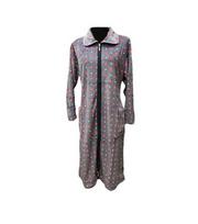 Chalatas moterims Firat 905, pilkas/raudonas, 5XL