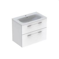 Praustuvas su pakabinama spintele ir dviem stalčiais Selnova Square 501.240.00.1, 800x652x502mm, baltas