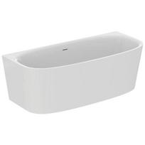 Dea Duo prie sienos statoma akrilinė vonia 180x80 cm su Click-Clack nuotekų vožtuvu, balta, Ideal Standard