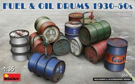 Miniart - Fuel & Oil Drums 1930-50s, 1/35, 35613