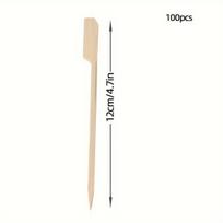 100 vnt. natūralios bambuko iešmo lazdos BBQ , 12cm