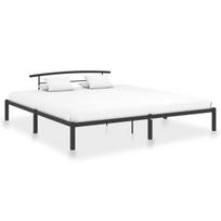 vidaXL Lovos rėmas, juodos spalvos, metalas, 180x200cm, Juoda