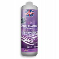 Geltoną atspalvį neutralizuojantis šampūnas Ronney Professional Silver Power Anti-Yellow Pigment, 1000ml
