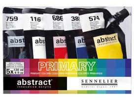 Akriliniai dažų rinkinys Abstract 5x120ml Primary