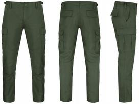 Karinės kelnės Mil-Tec Teesar BDU Slim Fit RipStop – taktinių krovinių kelnės, 100% medvilnė, Olive