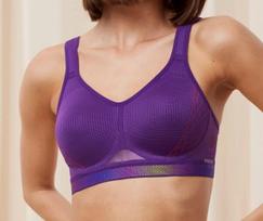 Triumph Triaction Cardio Cloud P EX moteriška sportinė liemenėlė, violetinė, 80B