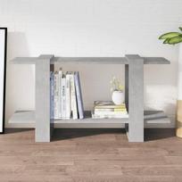 vidaXL Spintelė knygoms, betono pilka, 100x30x51cm, apdirbta mediena