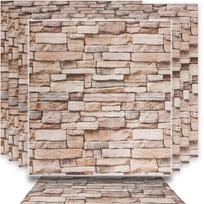 Dekoratyvinės 3D sieninės plokštės 70x77cm smėlio spalvos